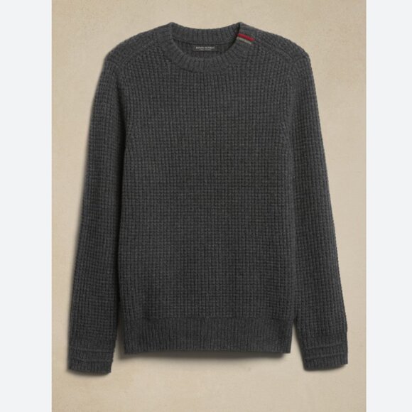 Banana Republic Artie 100% Dark Gray Cashmere Sweater Size Large - Picture 2 of 10